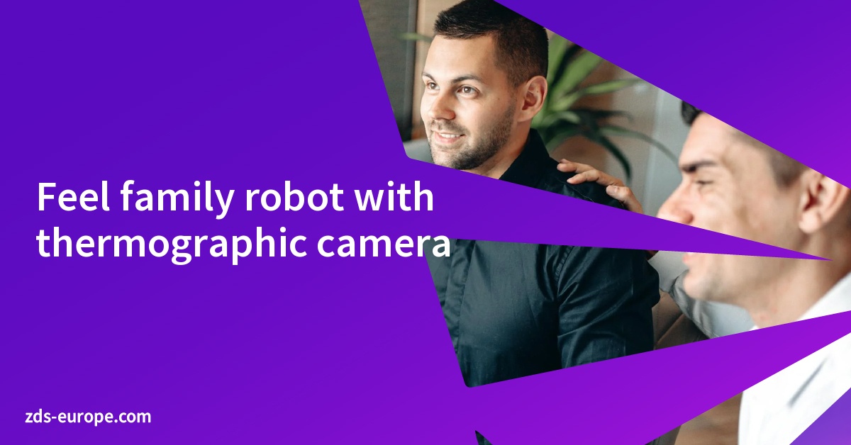 Feel family robot with thermographic camera